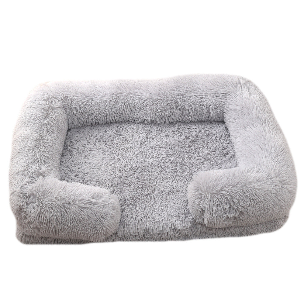 Round Plush Dog Bed – Soft Winter Pet Bed for Dogs & Cats, Sizes S to XXL, 18 Color Options