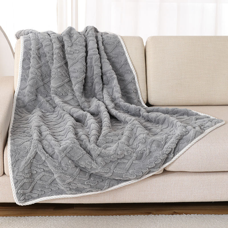 Waterproof Pet Blanket – Thick Plush Winter Throw for Dogs & Cats