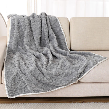 Waterproof Pet Blanket – Thick Plush Winter Throw for Dogs & Cats