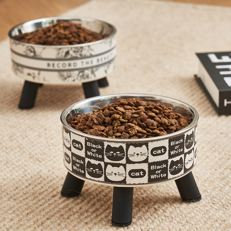 Elevated Cat Bowl – Stainless Steel Raised Water & Food Bowl
