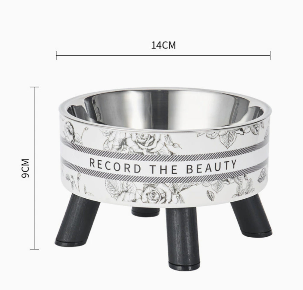 Elevated Cat Bowl – Stainless Steel Raised Water & Food Bowl