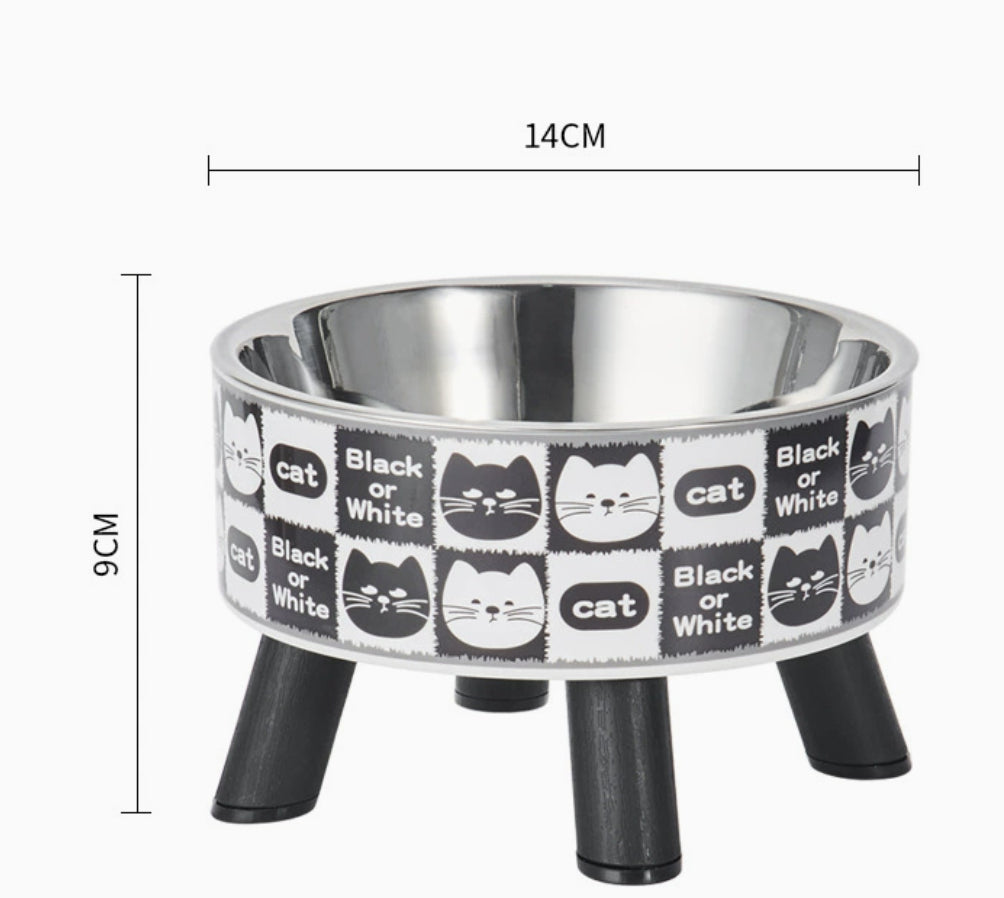 Elevated Cat Bowl – Stainless Steel Raised Water & Food Bowl