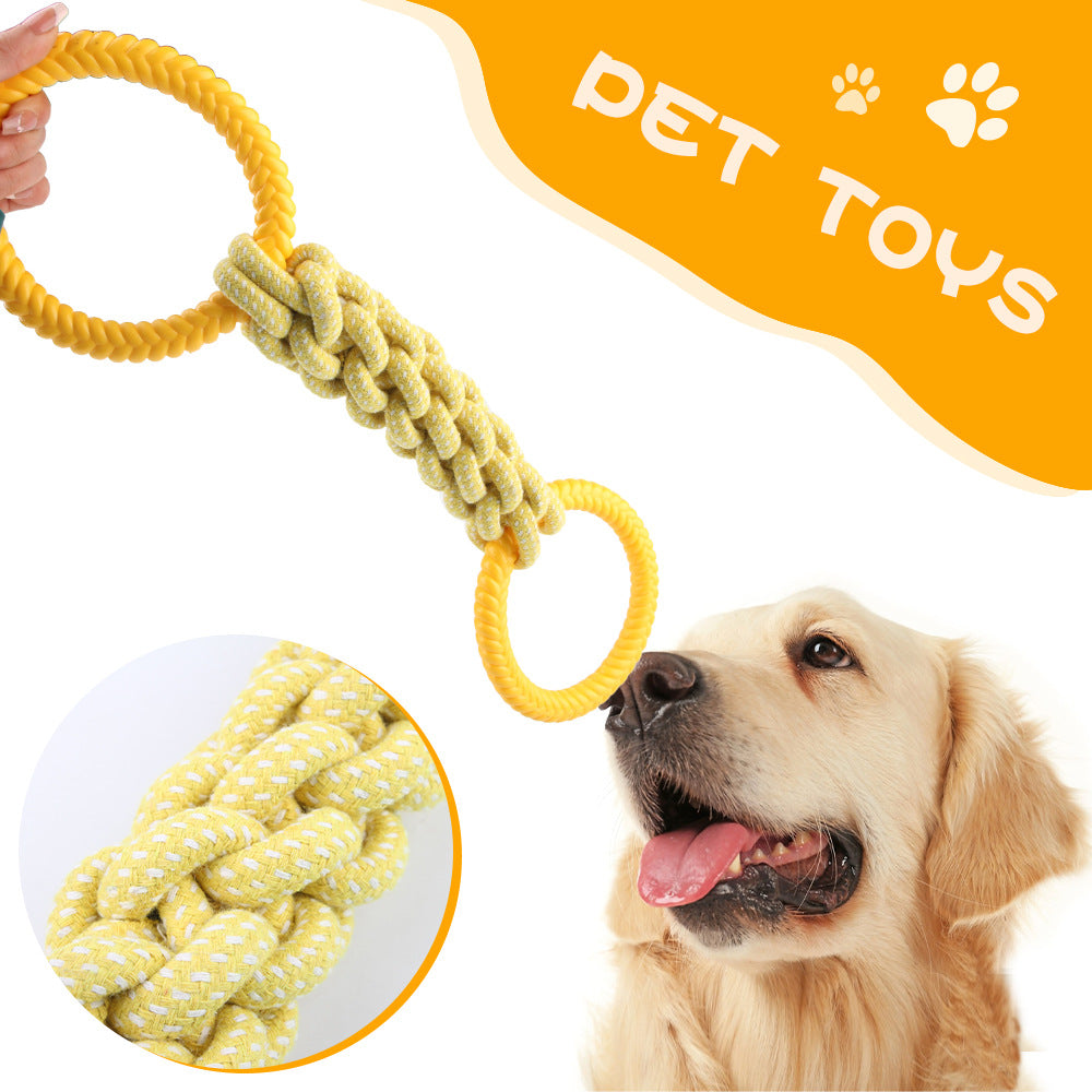Natural Cotton Rope Dog Tug Toy