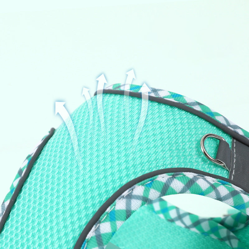 Step-In No-Pull Dog Harness – Breathable Mesh Vest with Reflective Trim