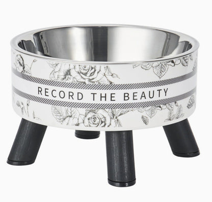 Elevated Cat Bowl – Raised Feeding Bowl in Plastic or Steel