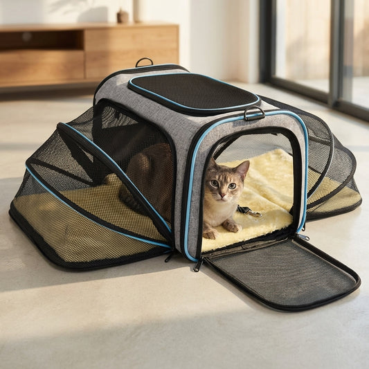 Sac de transport extensible pour chat et chien – Approuvé par les compagnies aériennes