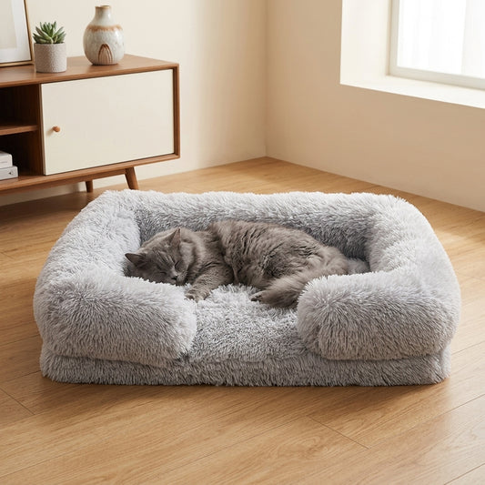 Housse Ronde pour Panier/Lit Douillet pour Animaux – Douce et Confortable pour Chiens et Chats (Insert Non Inclus)