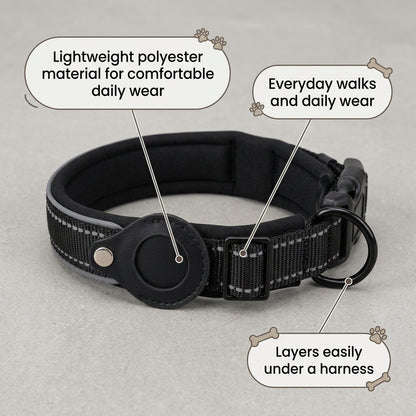 Adjustable Dog Collar – Polyester Walking Collar, 4 Colors