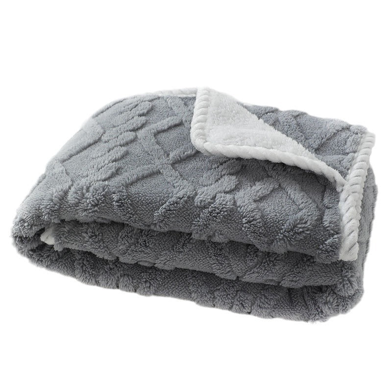 Waterproof Pet Blanket – Thick Warm Winter Dog &amp; Cat Bed Throw, Plush Sleeping Quilt, S/M/L