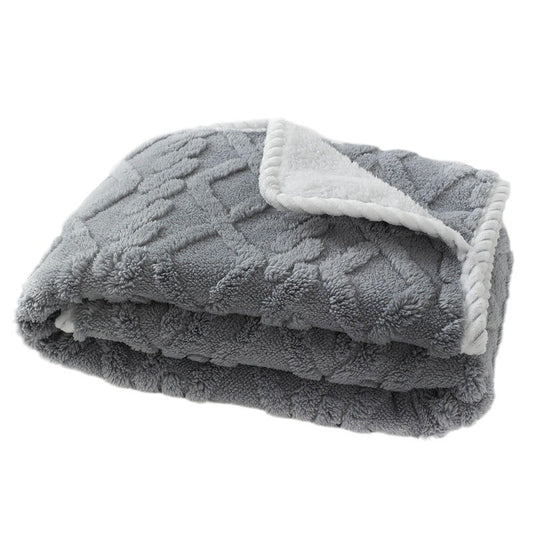 Waterproof Pet Blanket – Thick Warm Winter Dog &amp; Cat Bed Throw, Plush Sleeping Quilt, S/M/L