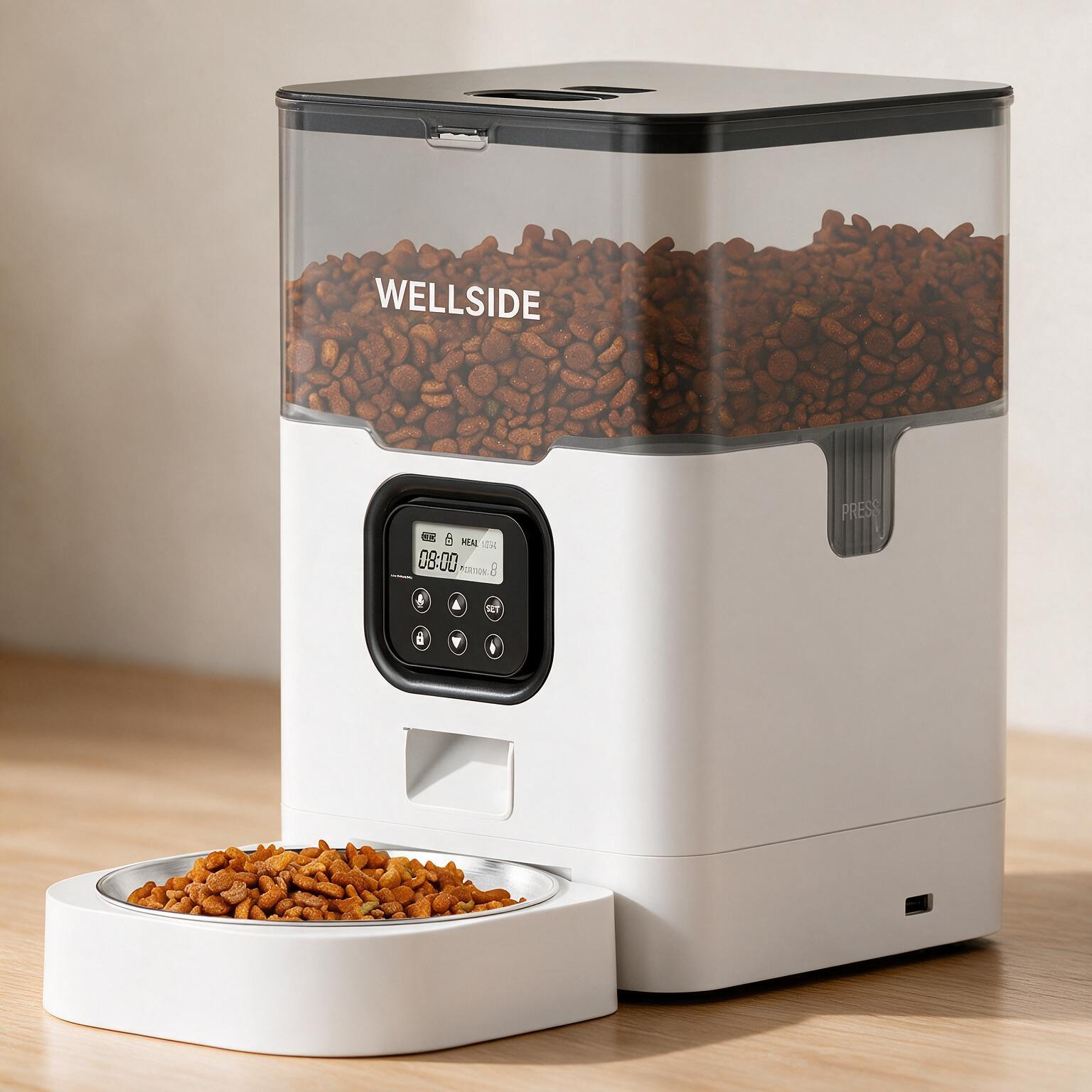 Household Pet Intelligent Automatic Double Meal Feeder