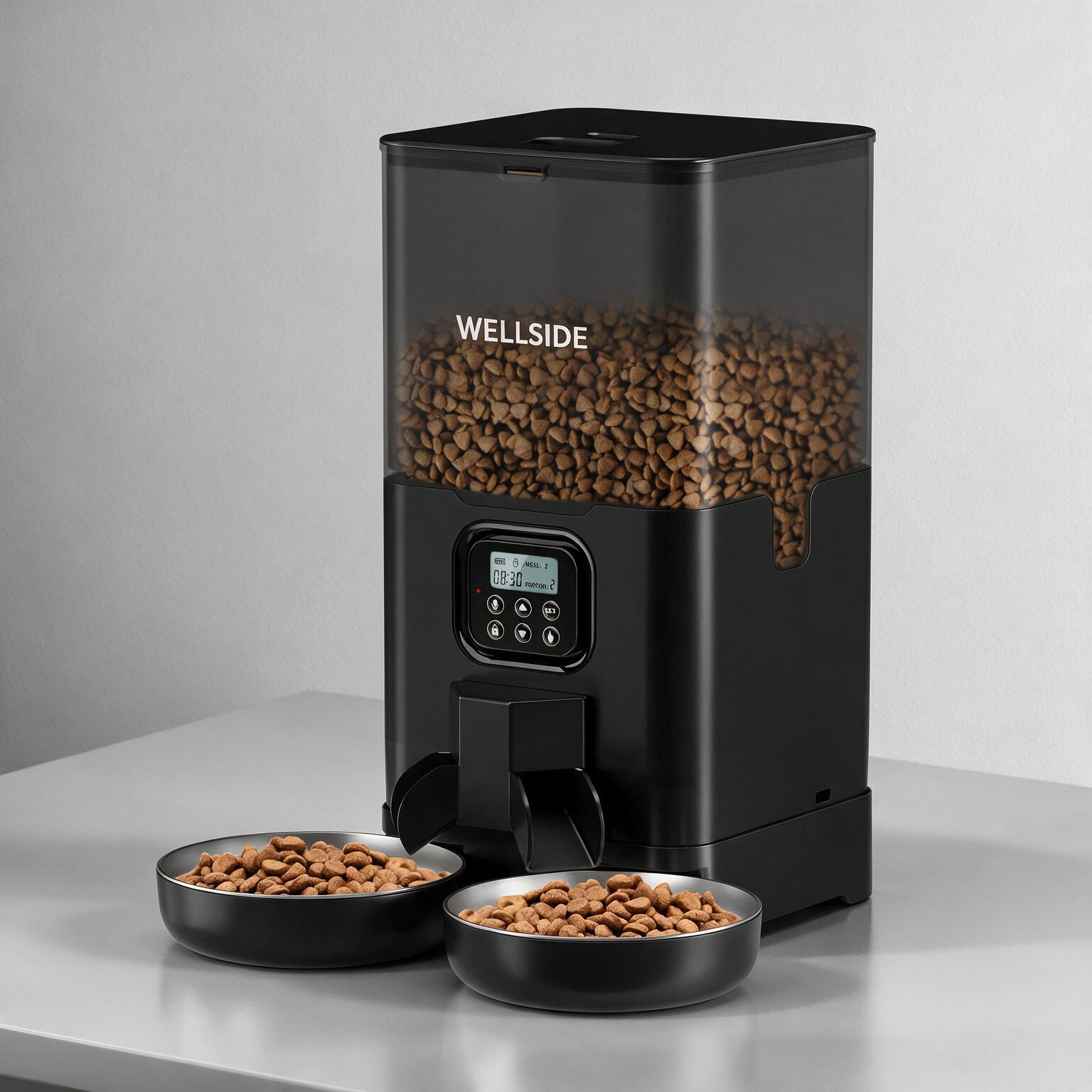 Household Pet Intelligent Automatic Double Meal Feeder