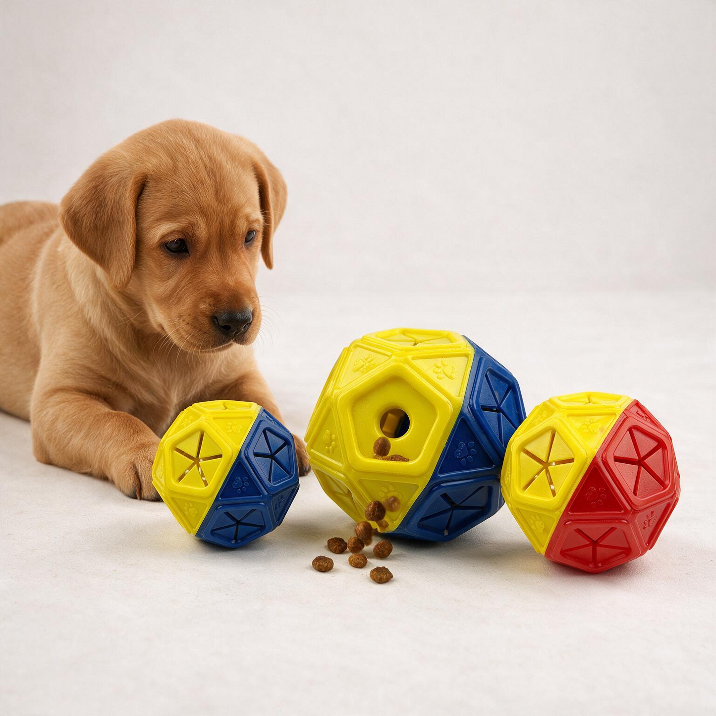 Puzzle Ball Dog Toy – Bite-Resistant Treat-Dispensing Hollow Ball