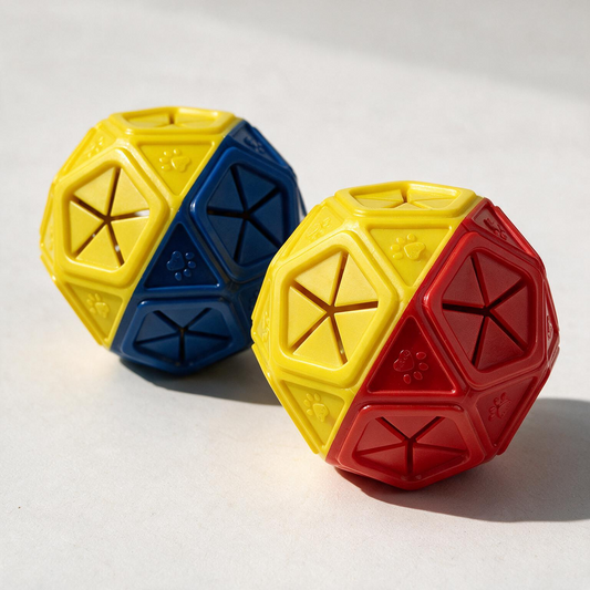 Puzzle Ball Dog Toy – Bite-Resistant Treat-Dispensing Hollow Ball