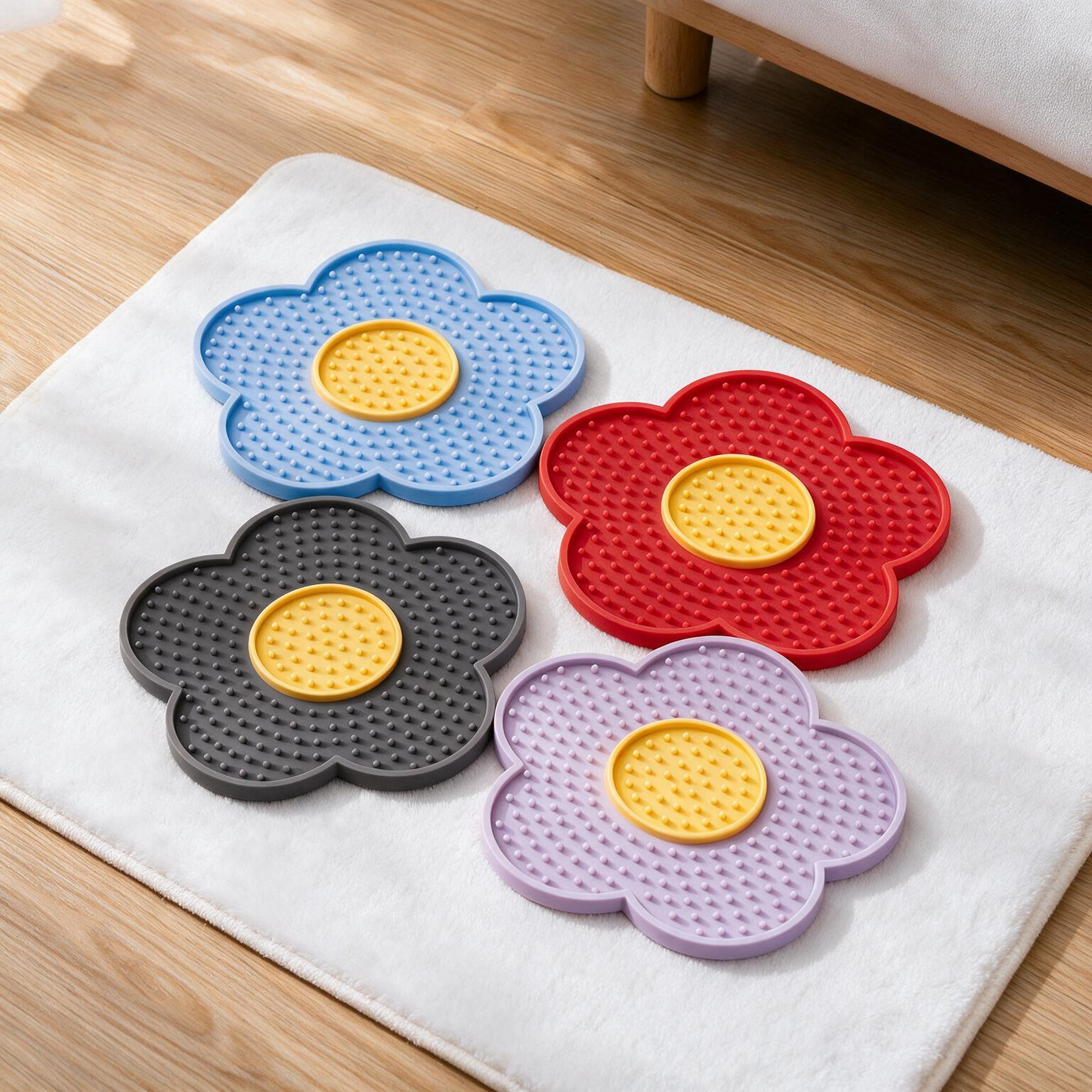 Cat Lick Mat – Silicone Slow Feeder Pad with Suction Cups for Calm Mealtime