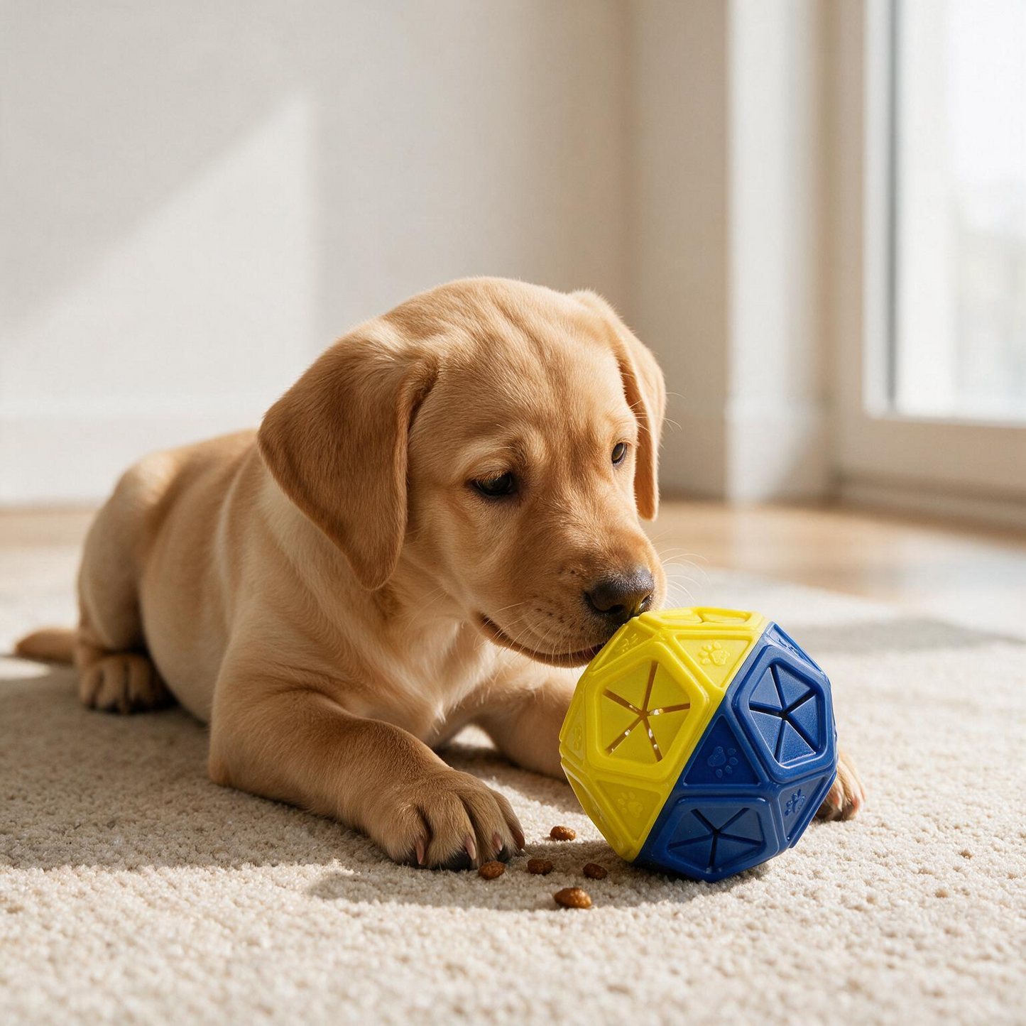Puzzle Ball Dog Toy – Bite-Resistant Treat-Dispensing Hollow Ball