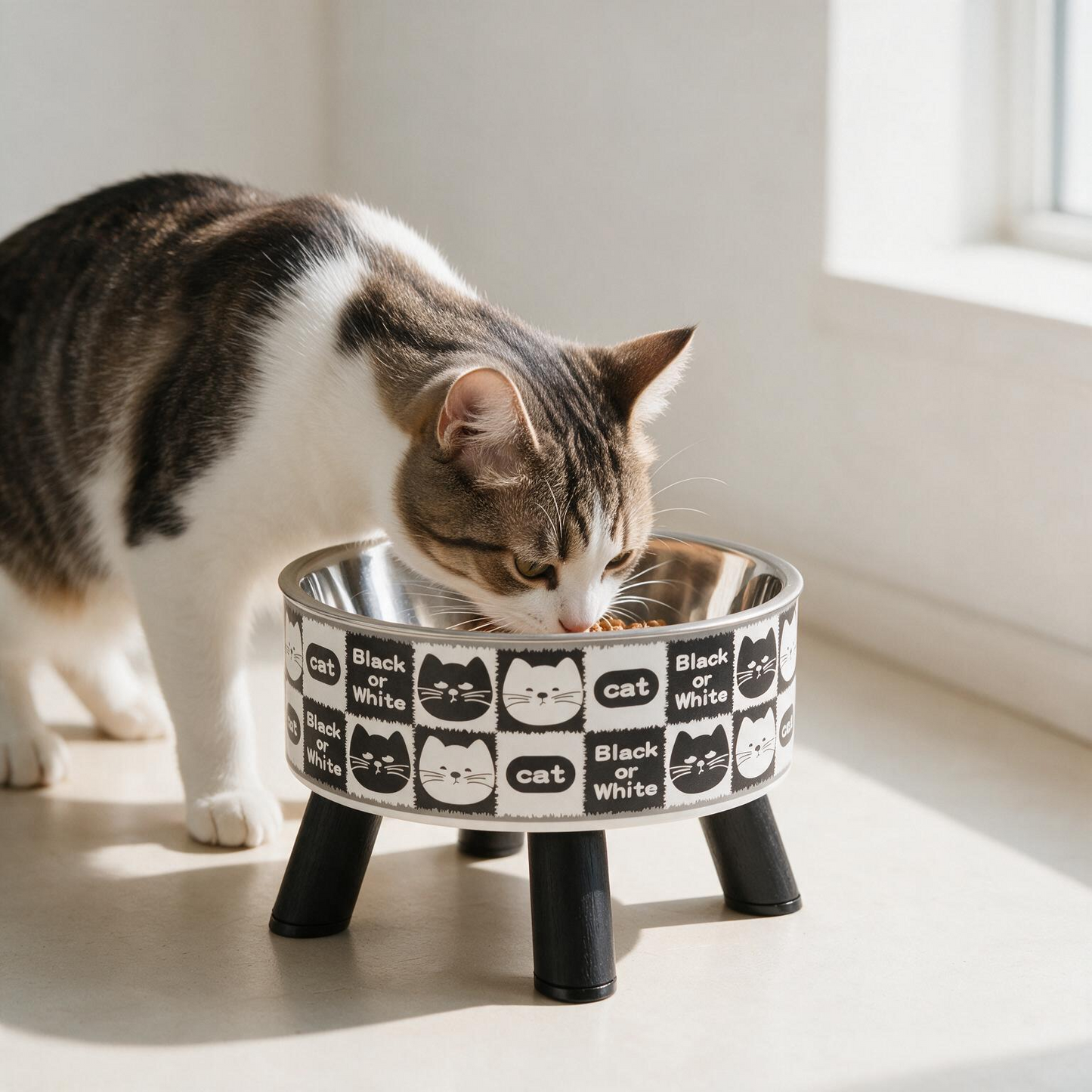 Elevated Cat Bowl – Stainless Steel Raised Water & Food Bowl